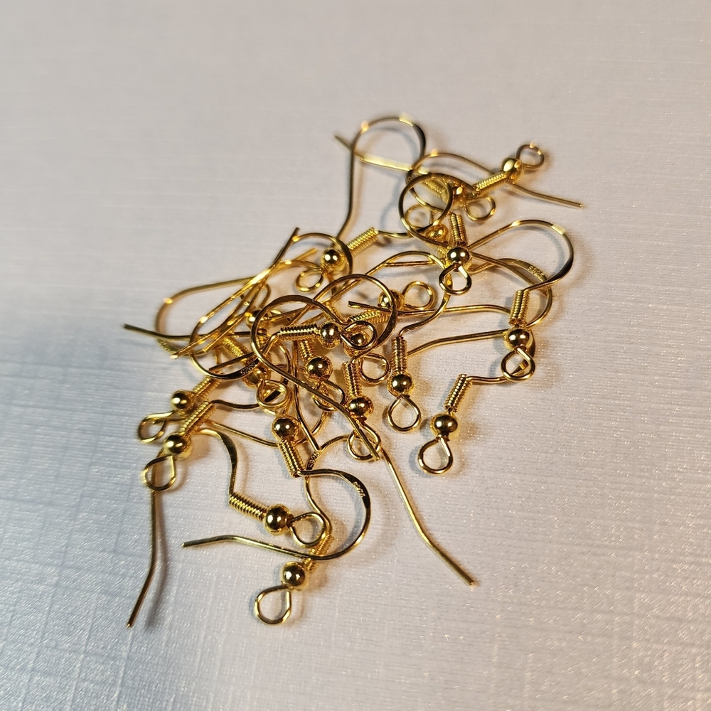 10 Pairs - Silver Plated Earring Hooks Hypoallergenic 20 Pieces Total - Picture 2 of 2